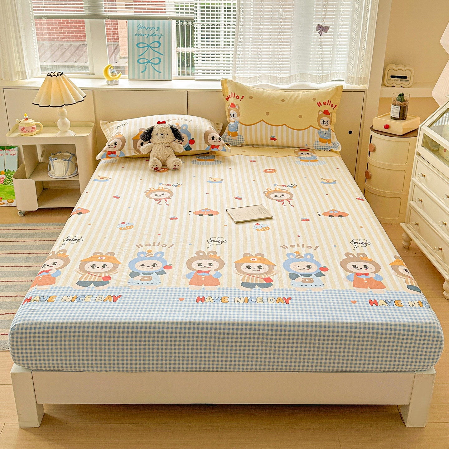 A类100全棉床笠单件纯棉床罩儿童卡通防尘防滑床垫保护套全包床单,床上用品,床笠,淘宝优惠券,粉丝福利购,淘宝优惠卷