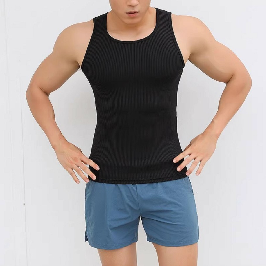 肌肉衫兄弟夏薄健身训练背心男速干弹力紧身男子田径运动背心汗衫