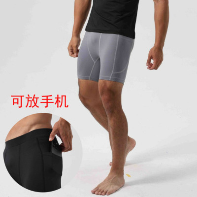 弹力紧身瑜伽三分健身训练紧身裤