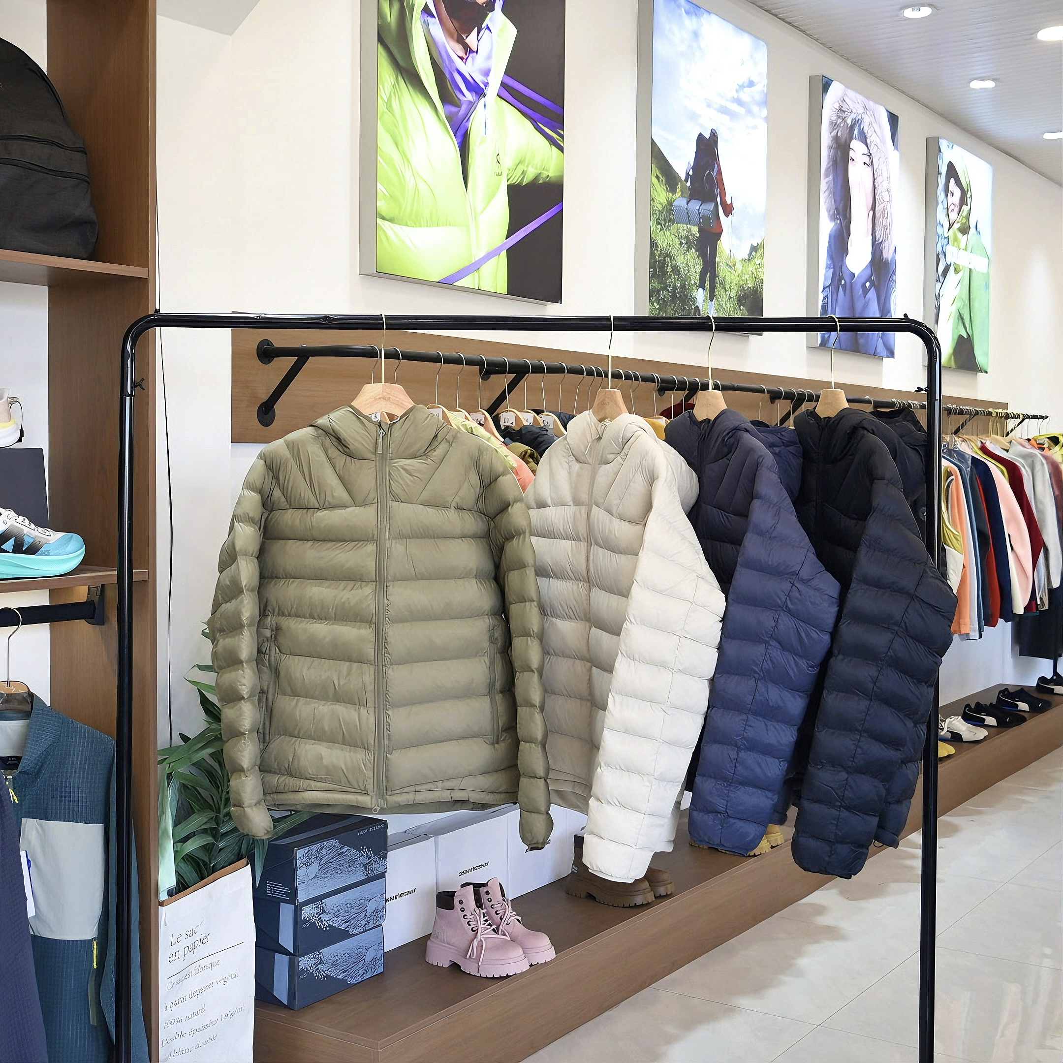 高端时尚牛货秋冬新款情侣轻薄防风保暖运动休闲宽松连帽排骨棉服