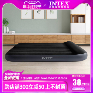 intex 充气床垫打地铺双人气垫床户外野营帐篷冲气充床垫单人睡垫