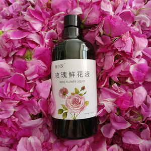 姜小玫玫瑰鲜花液平阴玫瑰补水保湿500ml爽肤水玫瑰花水