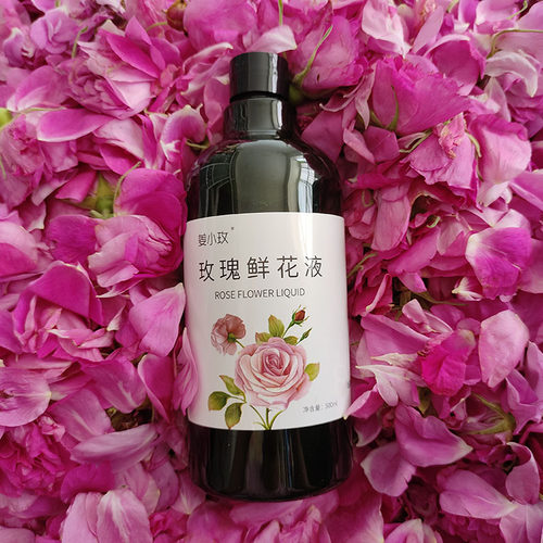 姜小玫玫瑰鲜花液平阴玫瑰500ml爽肤水玫瑰花水