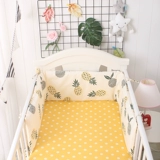 Кроватка, хлопковые съёмные бортики для новорожденных, универсальное хлопковое детское покрывало, защита от столкновений