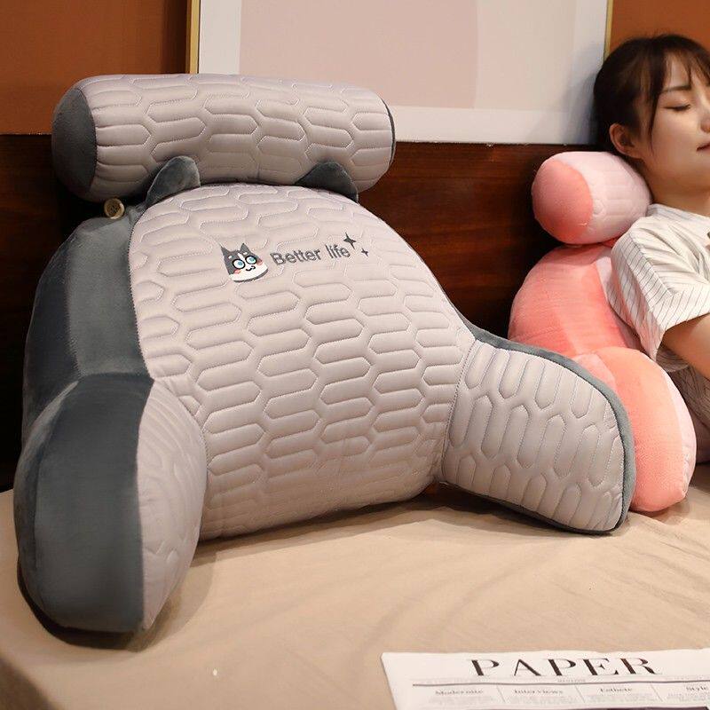 冰丝乳胶床头靠垫软包护腰靠枕大靠背沙发抱枕靠枕头卧室靠背垫