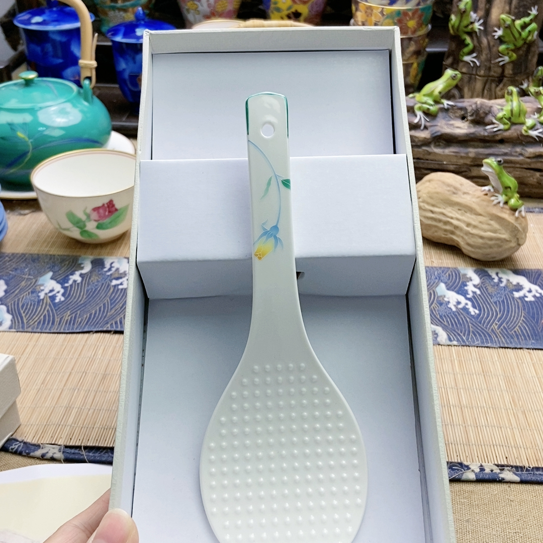 大漏！香兰社黄玫瑰饭铲 带盒