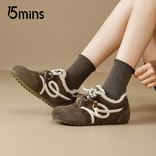 15mins复古小众德训鞋女款