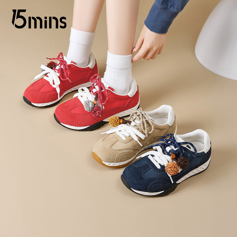 15mins休闲厚底阿甘鞋松果德训鞋