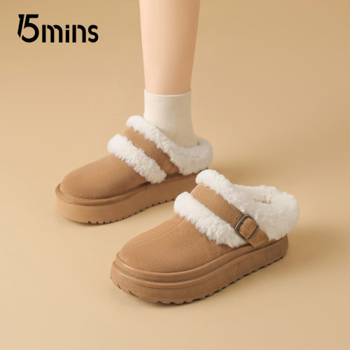15mins加绒厚底保暖雪地靴女