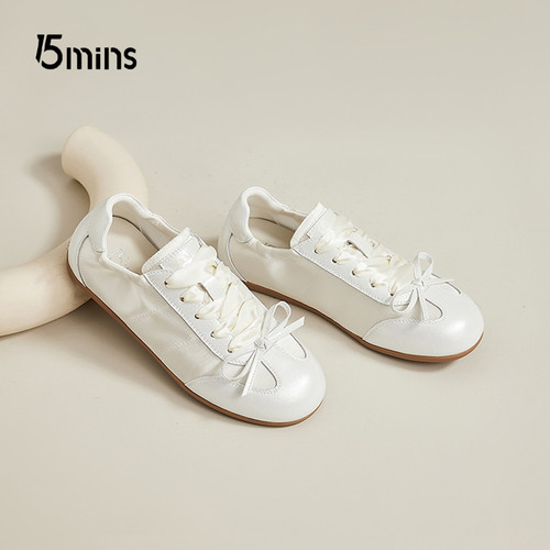 15mins平底蝴蝶结德训鞋