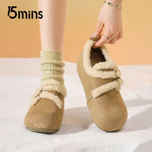 15mins加绒勃肯鞋女2025冬