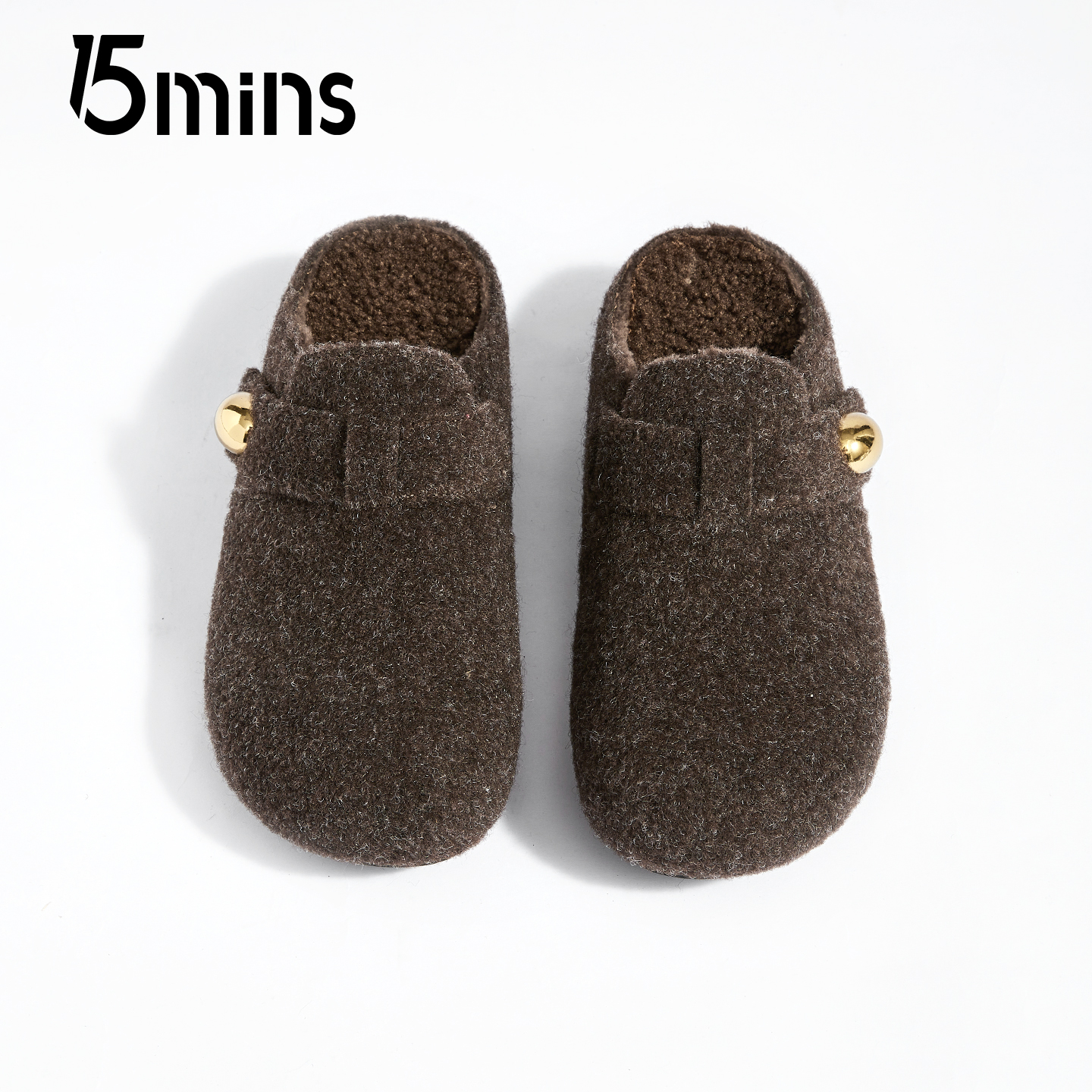 15mins软底加绒勃肯鞋女2025新款