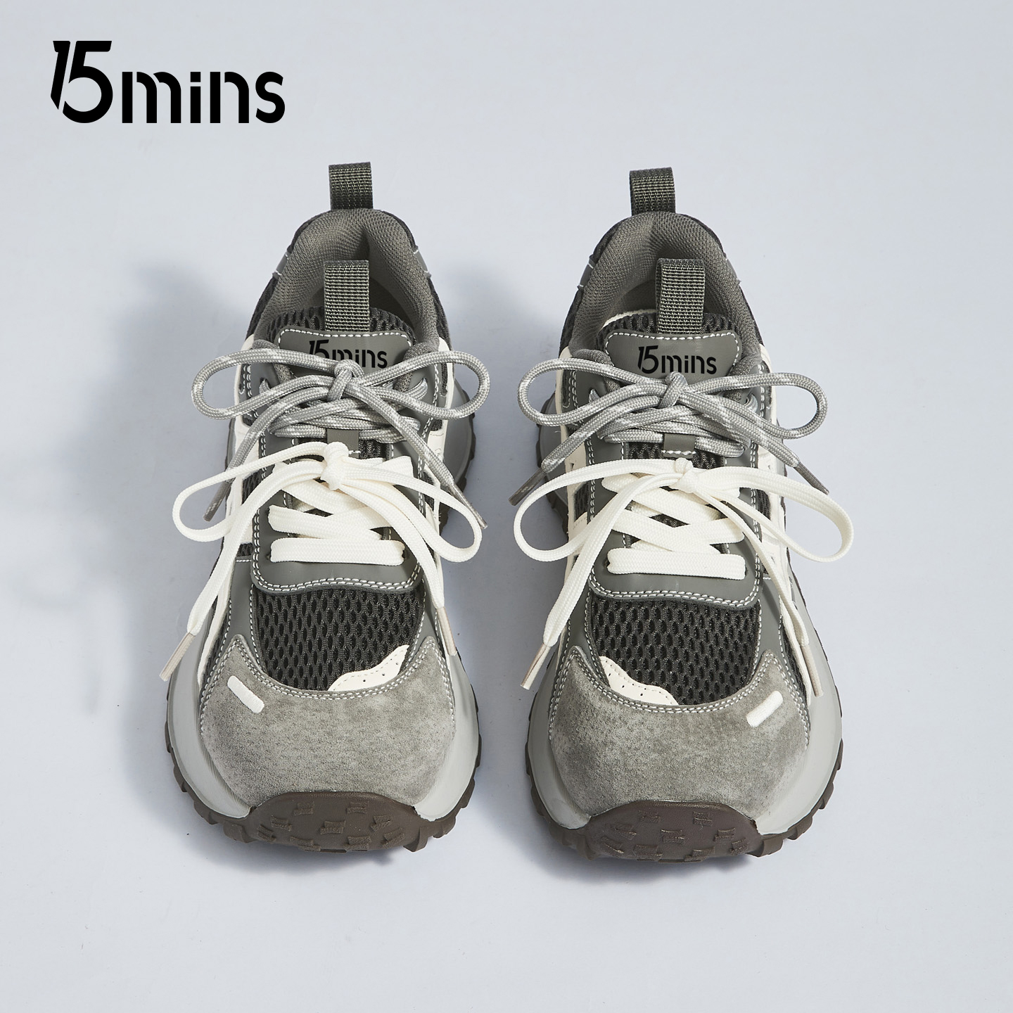 15mins时尚休闲阿甘鞋女2025秋