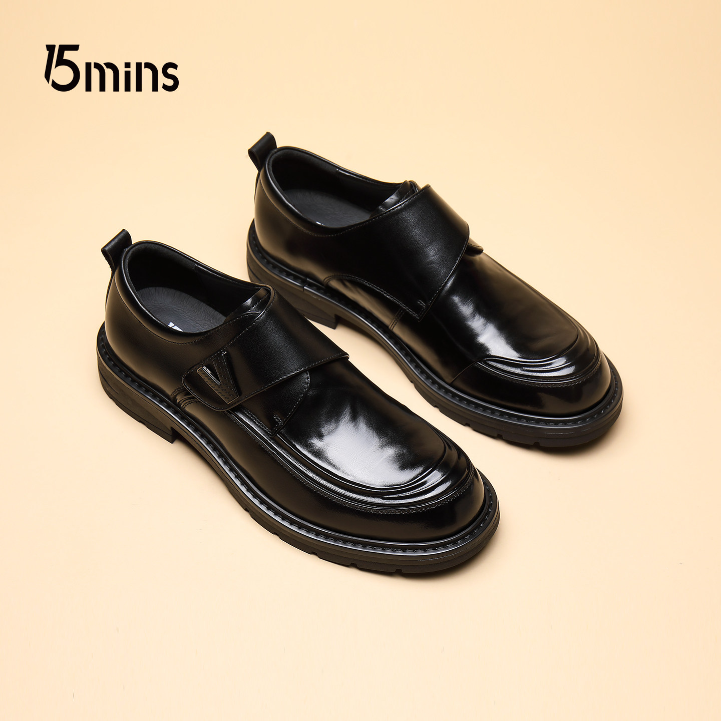 15mins【头层牛皮】英伦风皮鞋男鞋2026春季新款德比鞋子商务正装