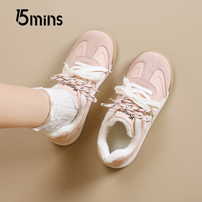 15mins加绒德训鞋内增高休闲鞋