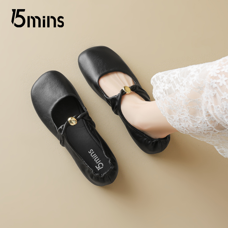 15mins芭蕾舞玛丽珍鞋女士