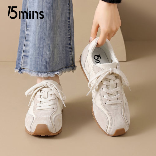15mins女款复古德训鞋透气百搭