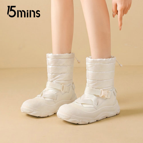 15mins女款防滑保暖雪地靴