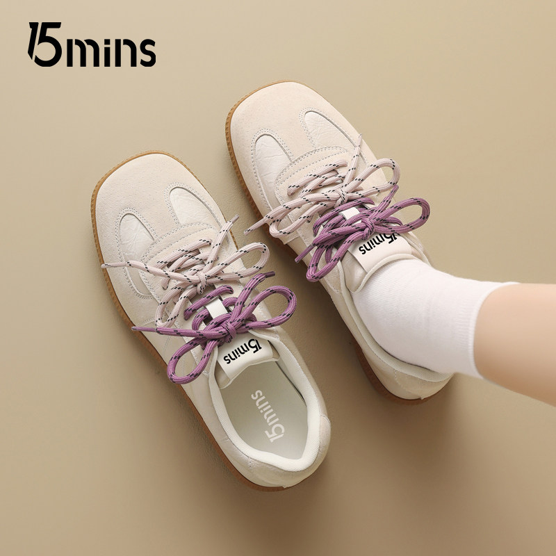 15mins平底德训鞋经典休闲板鞋