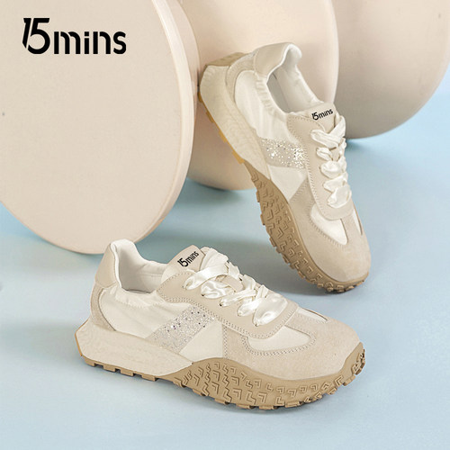 15mins休闲厚底德训鞋软底阿甘鞋
