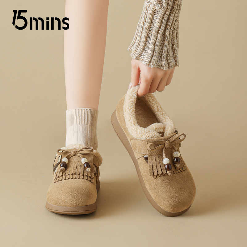 15mins时尚休闲加绒勃肯鞋女