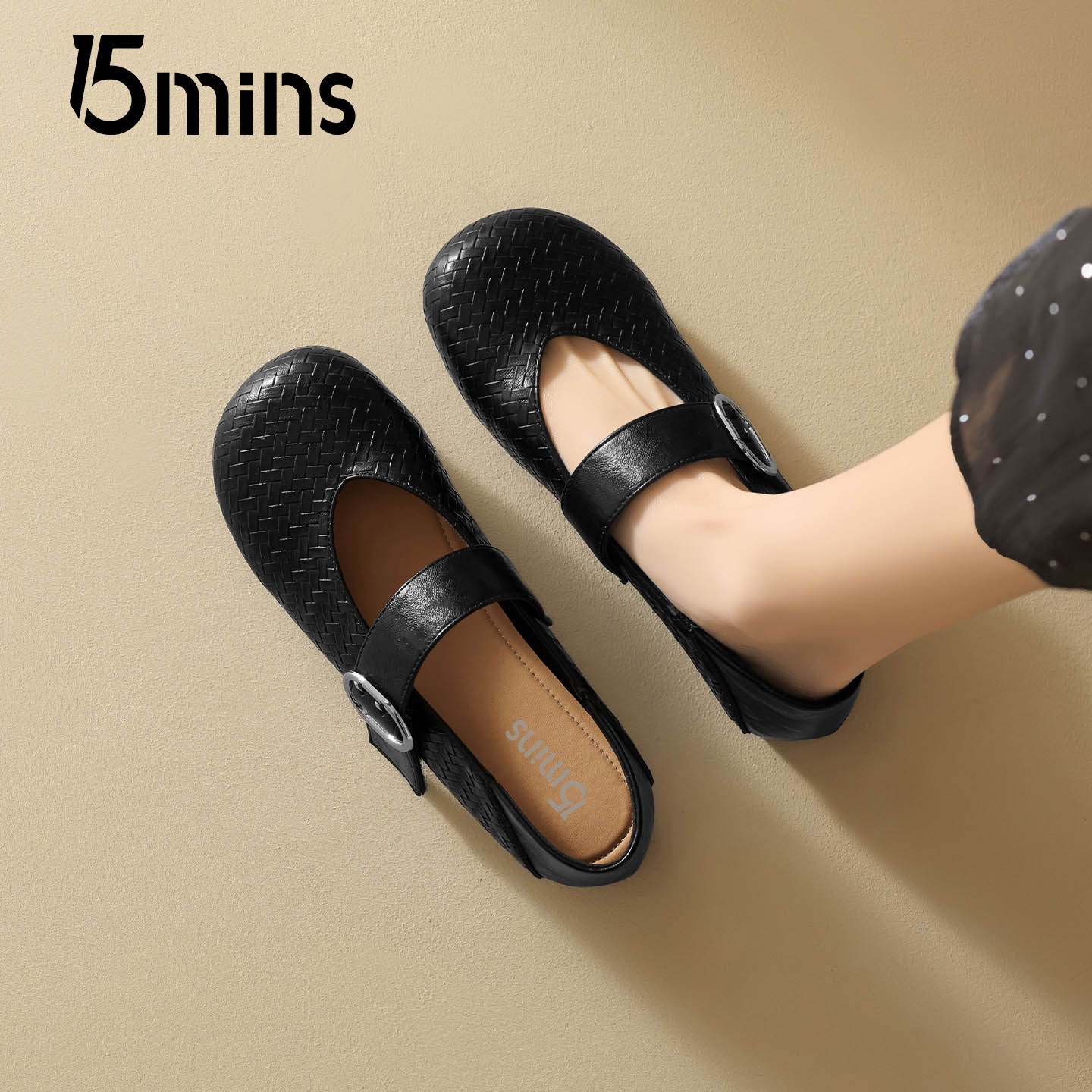 15mins法式玛丽珍女鞋2026年新款春夏季复古巨好看百搭通勤单鞋子,女鞋,乐福鞋（豆豆鞋）,淘宝优惠券,粉丝福利购,淘宝优惠卷