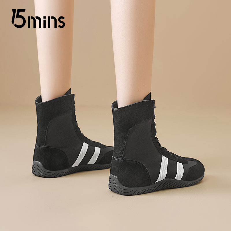15mins厚底拳击靴百搭德训靴