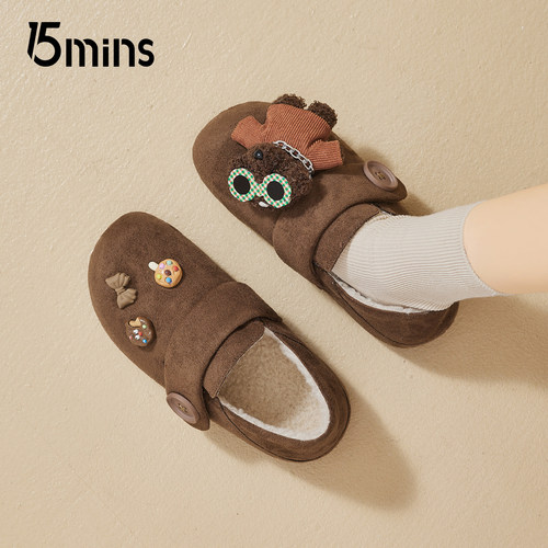 15mins加绒勃肯鞋女冬季