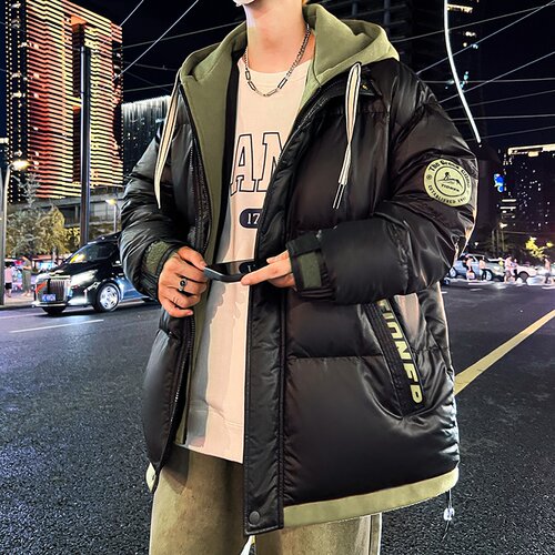 时尚潮流连帽休闲短款加厚保暖