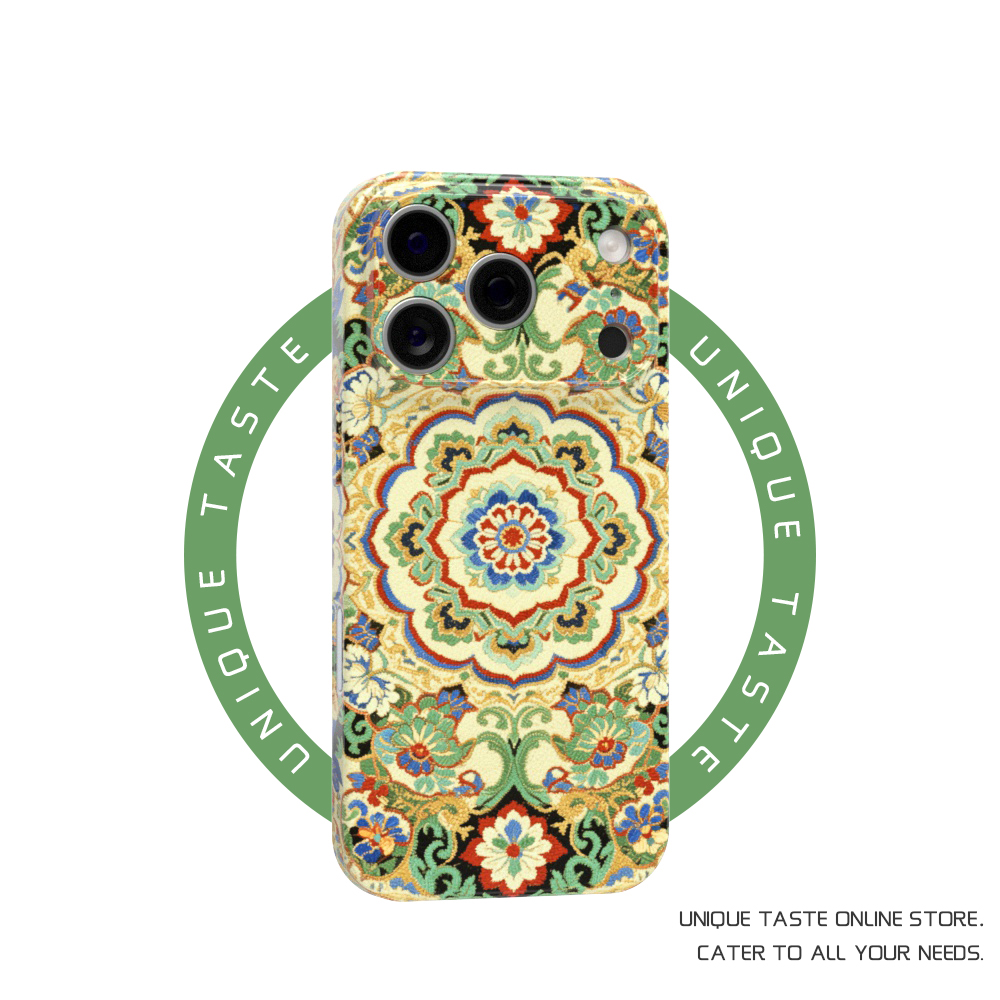 复古纹样适用iPhone17promax苹果16小米15中国风mate70华为p80nova荣耀400敦煌花纹12手机壳11一加13红米vivo