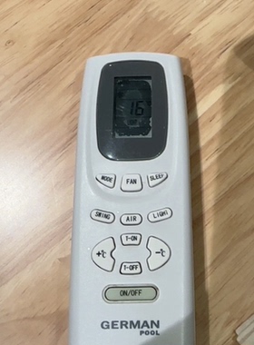 英文版GERMAN POOL空調遙控器 Y512F2 Y502K Y502EYA 通用全新