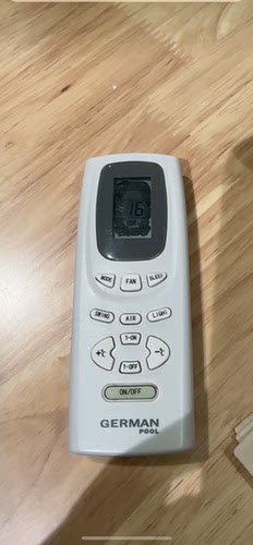 英文版GERMAN POOL空調遙控器 Y512F2 Y502K Y502EYA 通用全新