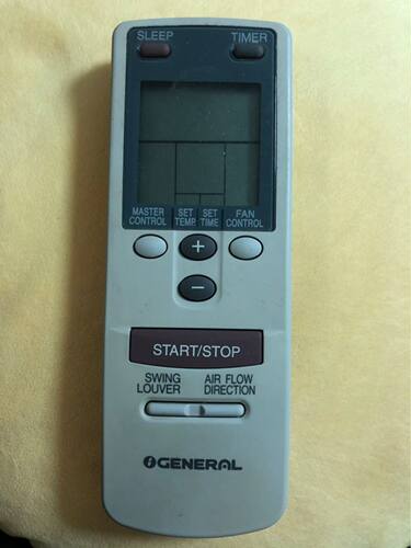 适用于GENERAL富士通空调遥控器冷气机全新 ASG9ASE-W AR-BB1 DB5