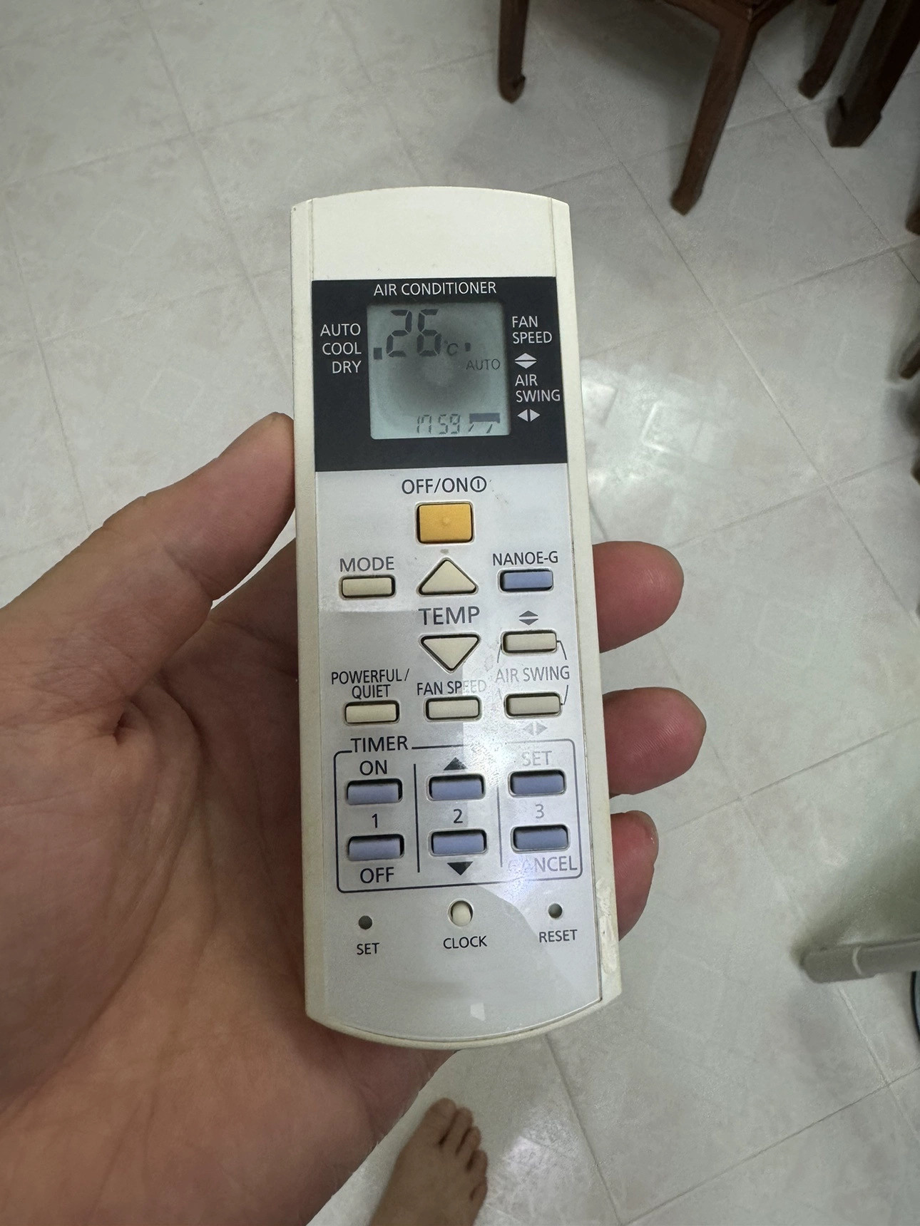 适用松下冷气空调遥控器 A75C4603 CS-V18NWA A75C3155 3297 全新