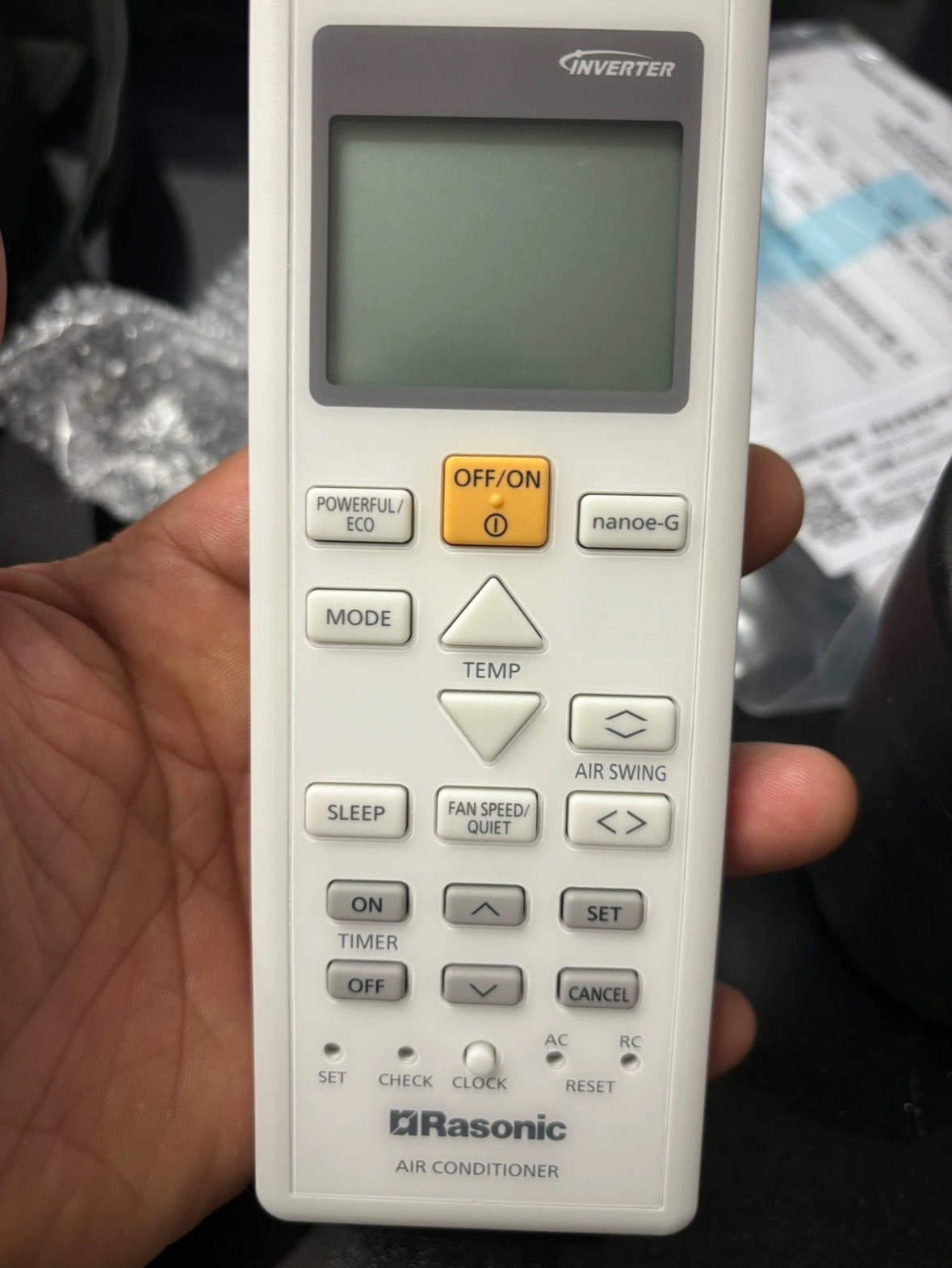 適用樂信Rasonic冷氣機空調遙控器 18920 02430 13010 英文冷暖