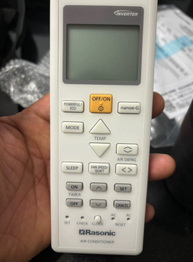 適用樂信Rasonic冷氣機空調遙控器 18920 02430 13010 英文冷暖