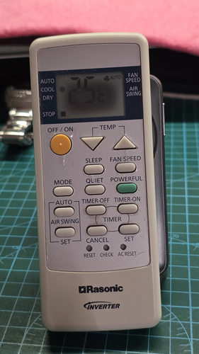 英文适合香港Rasonic乐信空调冷气机遥控器 ACXA75C21280  全新