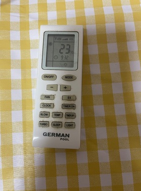 英文版GERMAN POOL空調遙控器 YB1F2 YB1FA YBOF2 YBOF通用全新