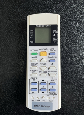 适用松下空调遥控器CS-PS9QKA1 CWA75C4498 A75C3300 3708 英文版
