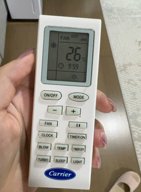 Carrier 开利空调遥控器 YB1FA YB1F2 英文版外观一样通用