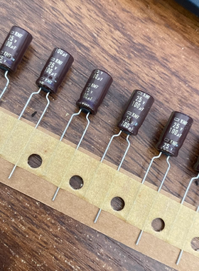 100UF/25V 黑金刚/化工KMF 25V100UF 金字滤波电解电容器绝版6*11