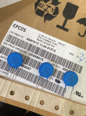 B59751C140A51Z15 12*3.5EPCOS正温热敏电阻器 C751-A西门子