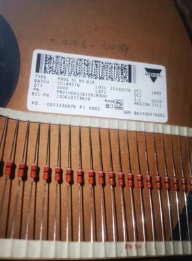 10只=2元 PR01 82R 82欧1W金属膜电阻器VISHAY 小体积大功率