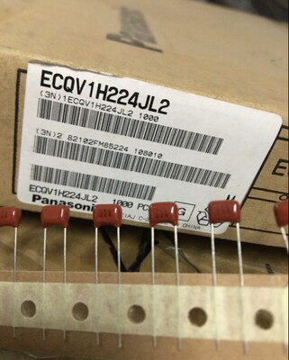 100只=18元 ECQV1H224J 50V 0.22UF/220NF 松下CBB 薄膜电容器P=5