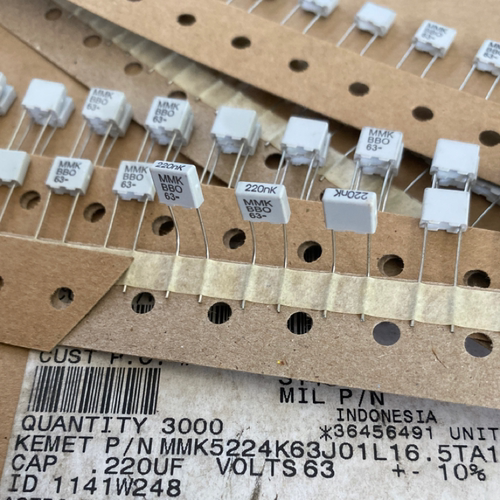 MMK5 63V 224/0.22UF/220NF EVOX基美 薄膜电容器P5