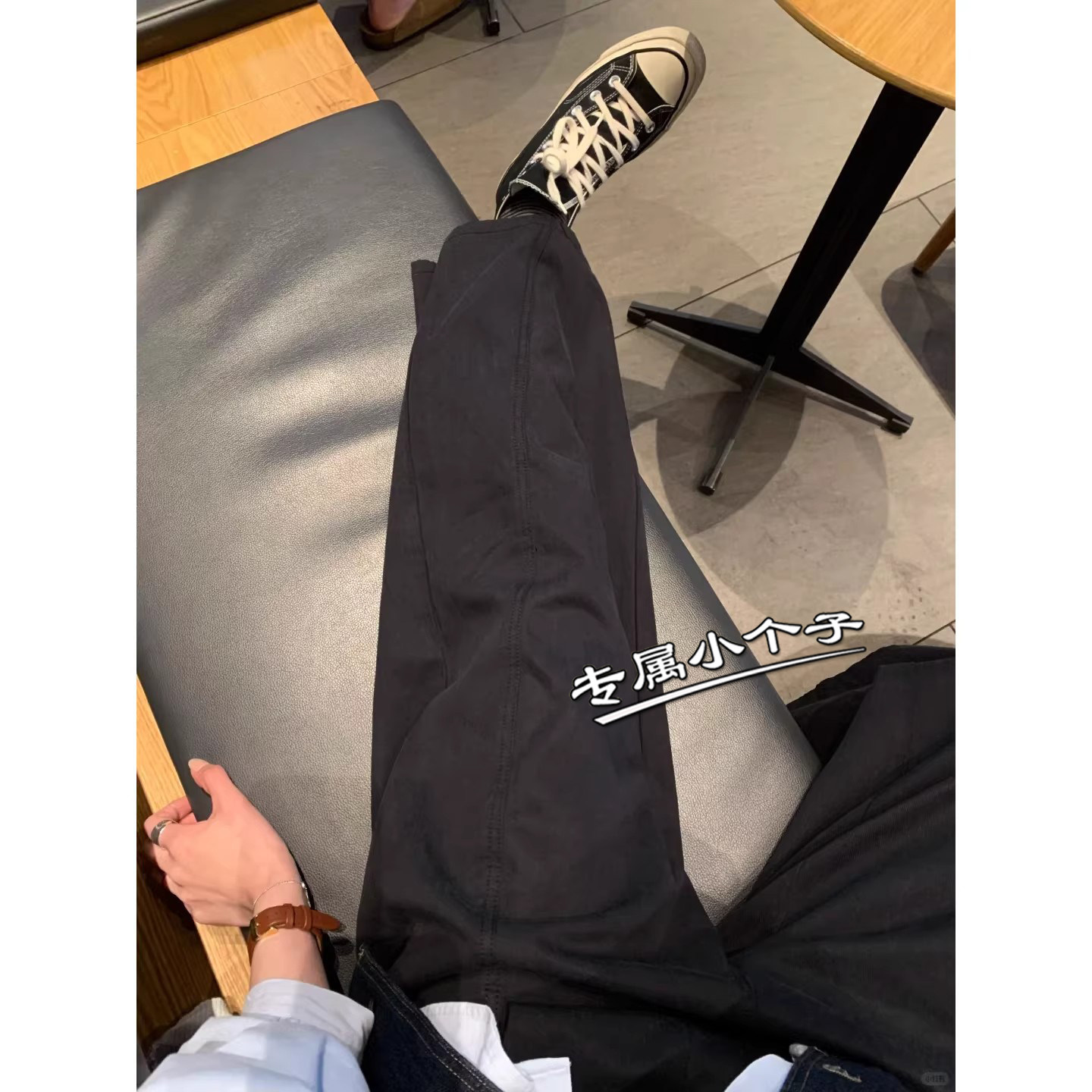 藏青色150九分小个子阔腿裤女春季新款显瘦梨型身材遮胯直筒裤xs8,女装/女士精品,休闲裤,淘宝优惠券,粉丝福利购,淘宝优惠卷