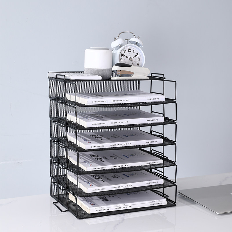 금속 파일 랙 파일 폴더 A4 폴더 스토리지 랙 사무실 데스크탑 스토리지 전용 데스크탑 파일 스토리지 랙