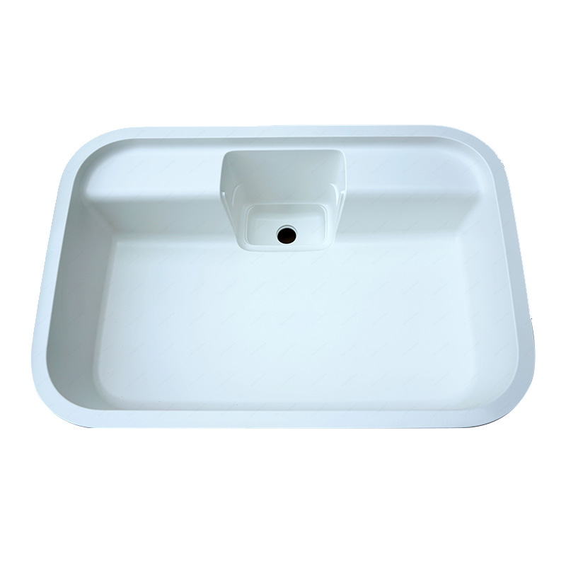 人造石日本进口静音一体无缝单槽