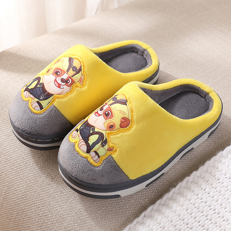 汪汪队儿童棉拖鞋宝宝秋冬家居鞋男童拖鞋冬小孩室内鞋可爱毛拖鞋