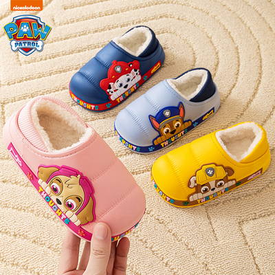汪汪队卡通儿童秋冬防滑防水棉鞋